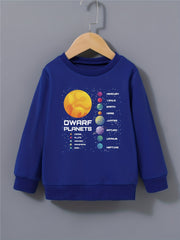 Boy's Solar System Planet Print Sweatshirt