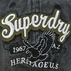 Eagle Embroidered Baseball Cap Vintage Letters Sun Hat