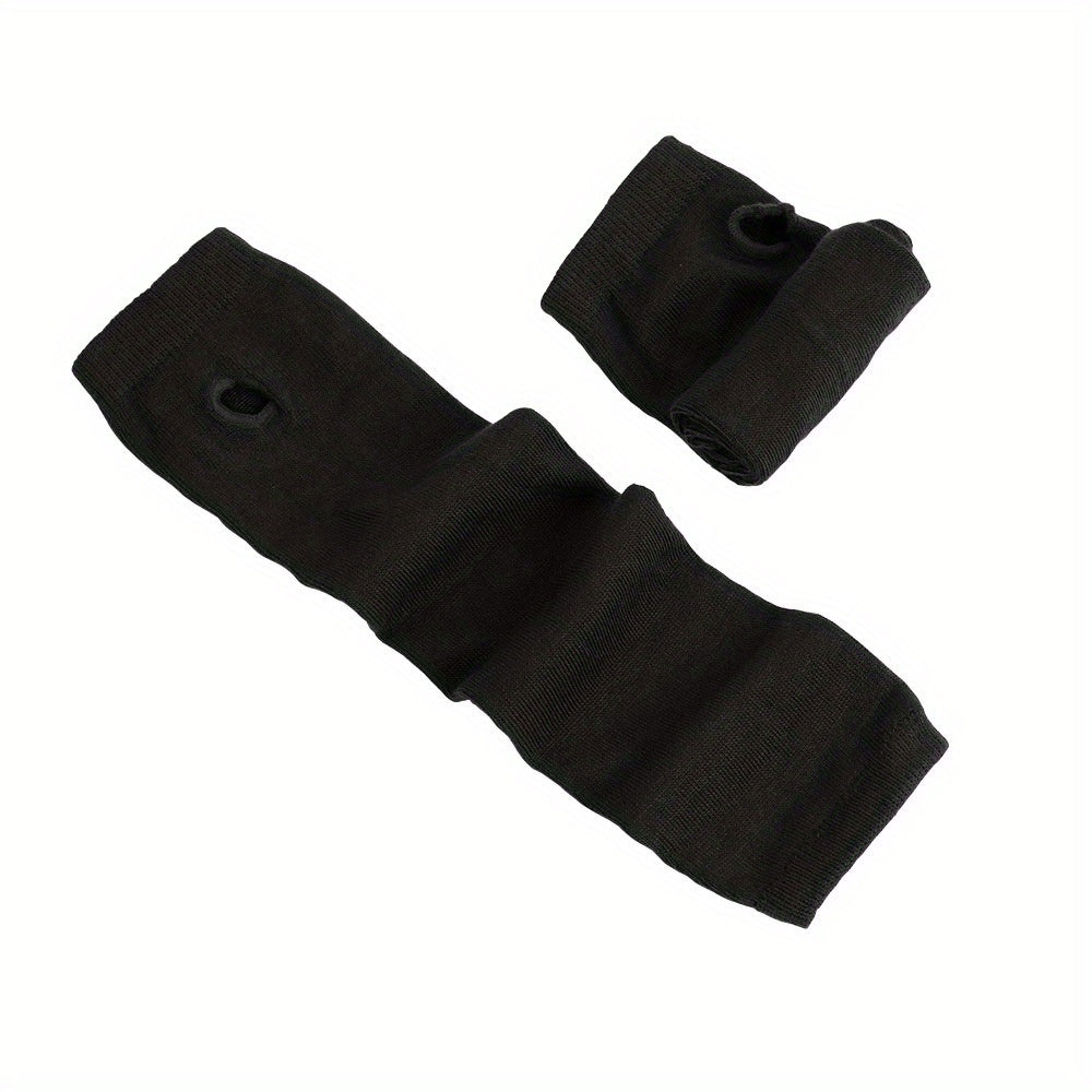 Y2K Knitted Fingerless Gloves Long Sleeves