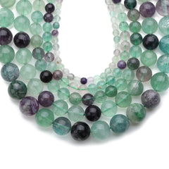 Natural Rainbow Fluorite Gemstones Loose Beads for Jewelry Making