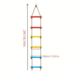 Rope Ladder Climbing Game Swing Tree House Playground Set