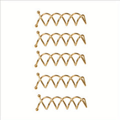 5pcs Spiral Hair Clip U Shaped Hair Styler Ponytail Bun Headwear Hairpin