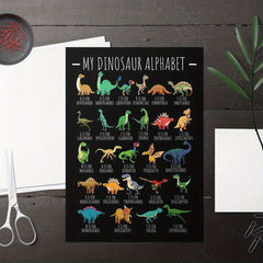 Kids Dinosaur Alphabet Wall Sticker Room Decor