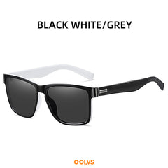 Square Polarized Sunglasses UV400 Protection Mirrored Lens Driving Glasses