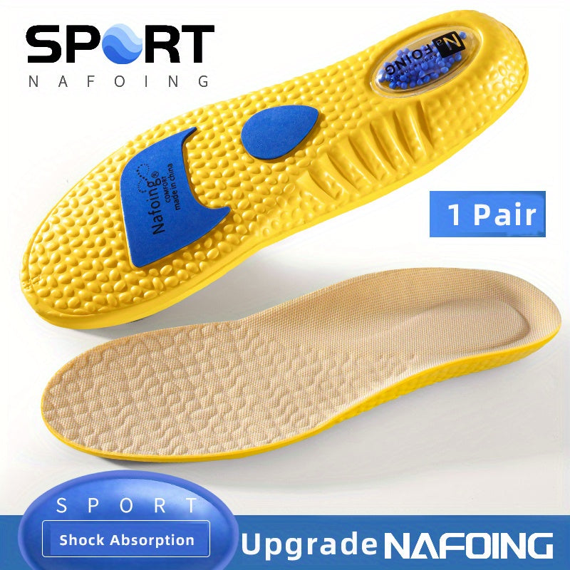 Sports Shock Absorption Insoles High Elastic Deodorant Comfort Running Insoles