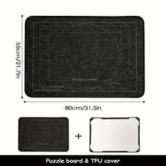 1000pcs Foldable Felt Puzzle Board with 6 Trays