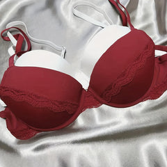 Lace Push Up Bras Set Comfy & Breathable Anti Sagging Underwear