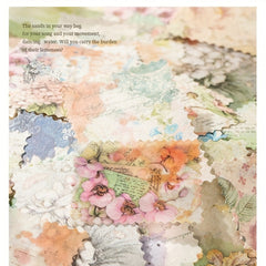 30PCS Stamp Series Collage Material Package with Hemp Rope