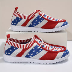 Women's Checkered Canvas Slip On Shoes Round Toe Lace Up Casual Flat Comfy