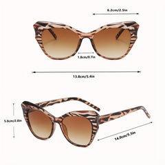 Candy Cat's Eye Sunglasses Gradient Y2K Glasses Vintage Holiday Accessories