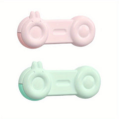 2pcs Baby Safety Lock Anti-pinch Drawer Refrigerator Cabinet Door Sliding Lock