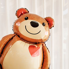 Hug Bear Foil Balloon Party Decoration Cartoon Balloon For Wedding Birthday