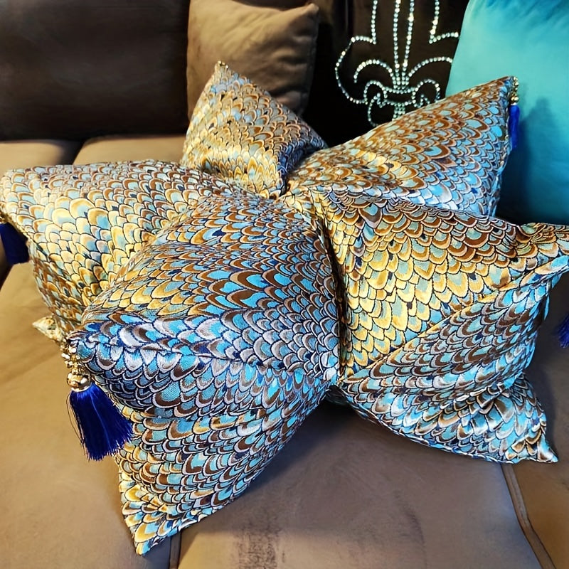 African Peacock Jacquard Brocade Fabric For Dress DIY Sewing Patchwork