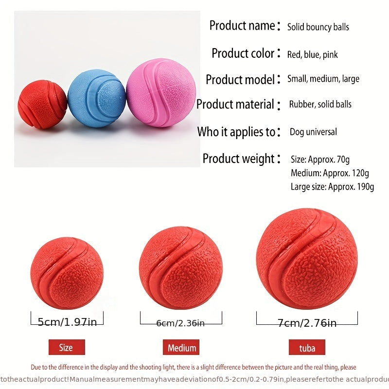 Durable Rubber Dog Toy for Outdoor Play and Training