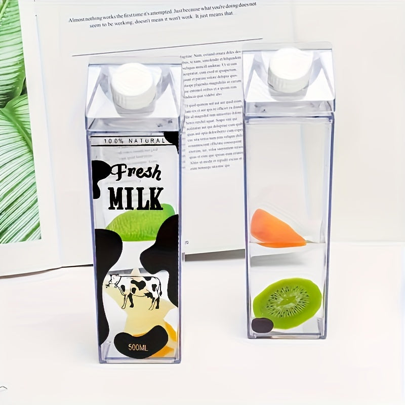 Portable Leakproof Milk Bottle with Cow Pattern