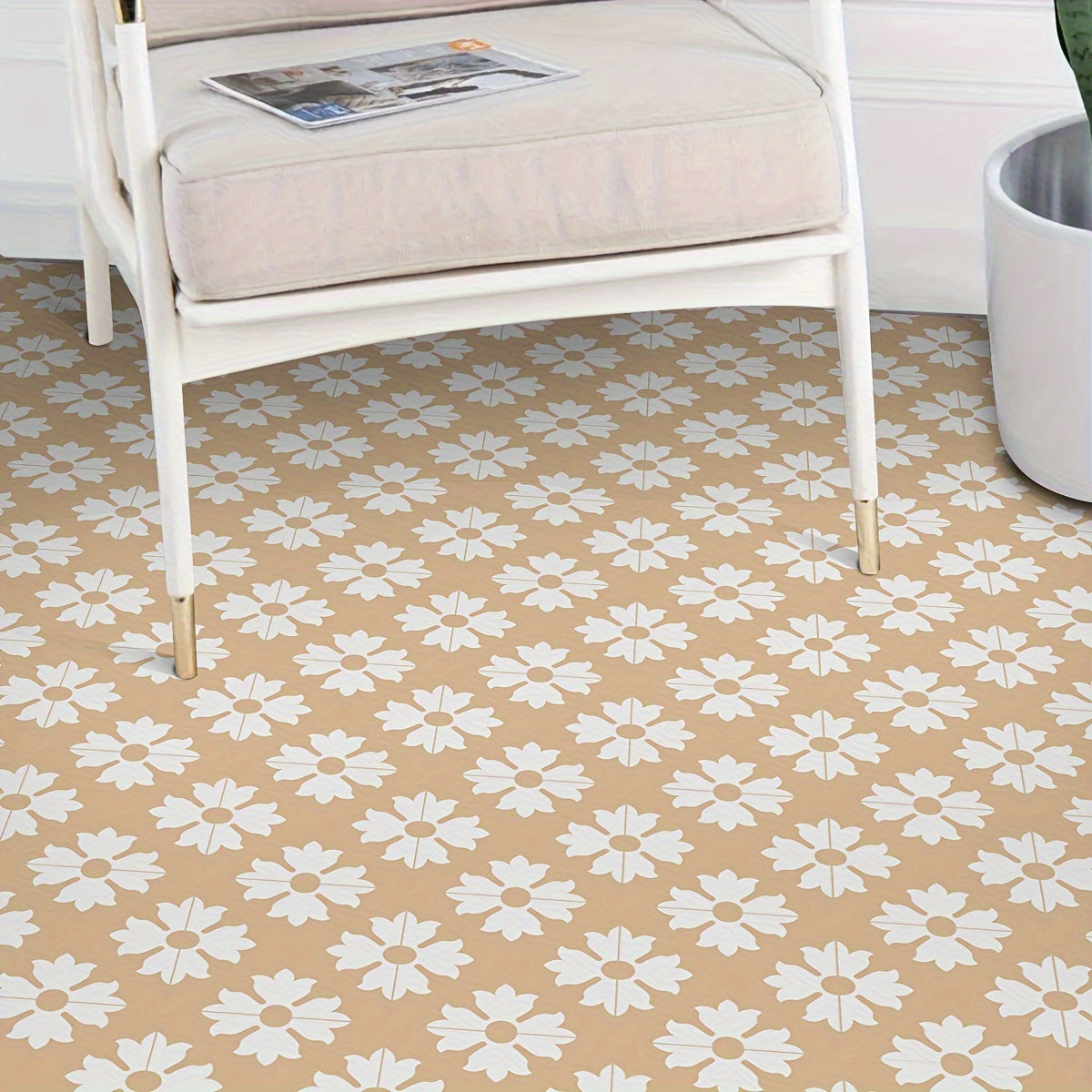 9pcs Nordic Style Printed Floor Stickers Non-slip Waterproof Decal Vinyl Sticker