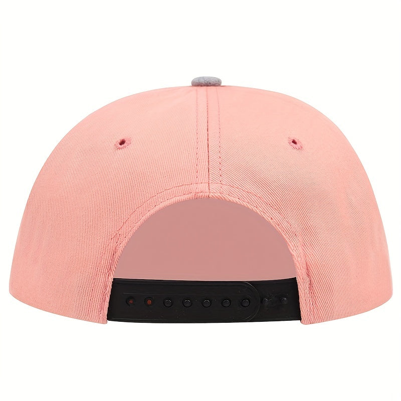 Coconut Tree Patch Baseball Cap Pink Block Snapback Hats