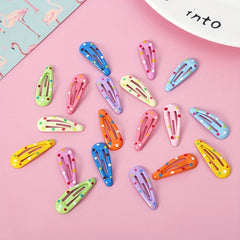 Y2K Candy Hair Clip Snap Clip Metal Hair Slides Non Slip Hair Accessory
