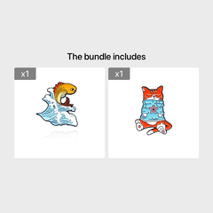 Cartoon Animal Brooch for Kids