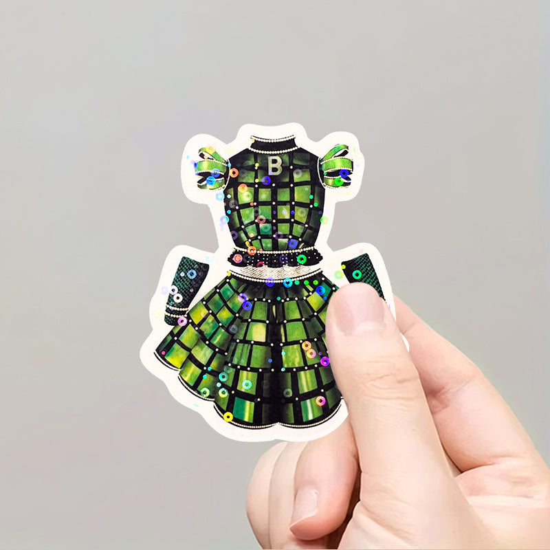 Holographic Mosaic Vinyl Sticker - Durable & Eye-Catching Design