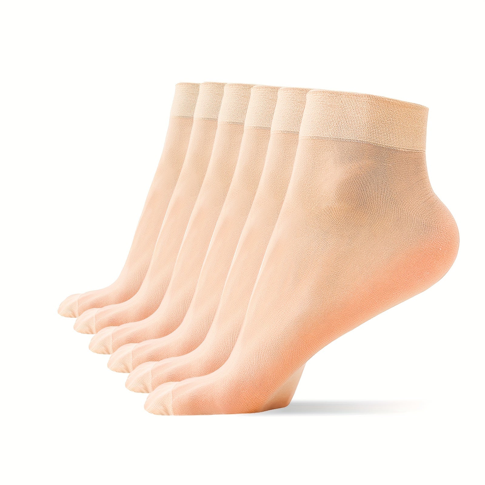 6 Pairs Comfy Crew Socks Breathable Women's Stockings