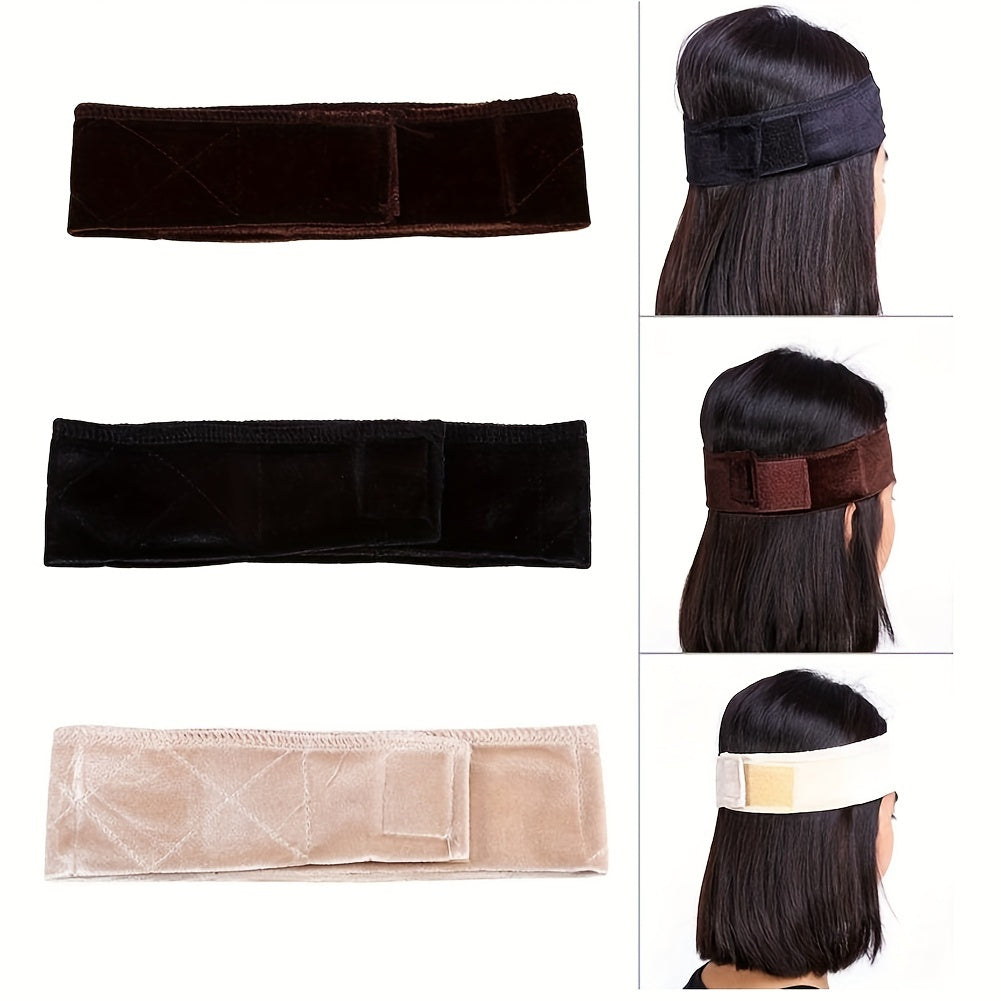 Velvet Wig Grip Hairband Adjustable Headband for Women