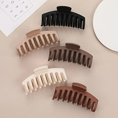 Matte Large Hair Claw Clip Non Slip Strong Hold Hair Jaw Clip