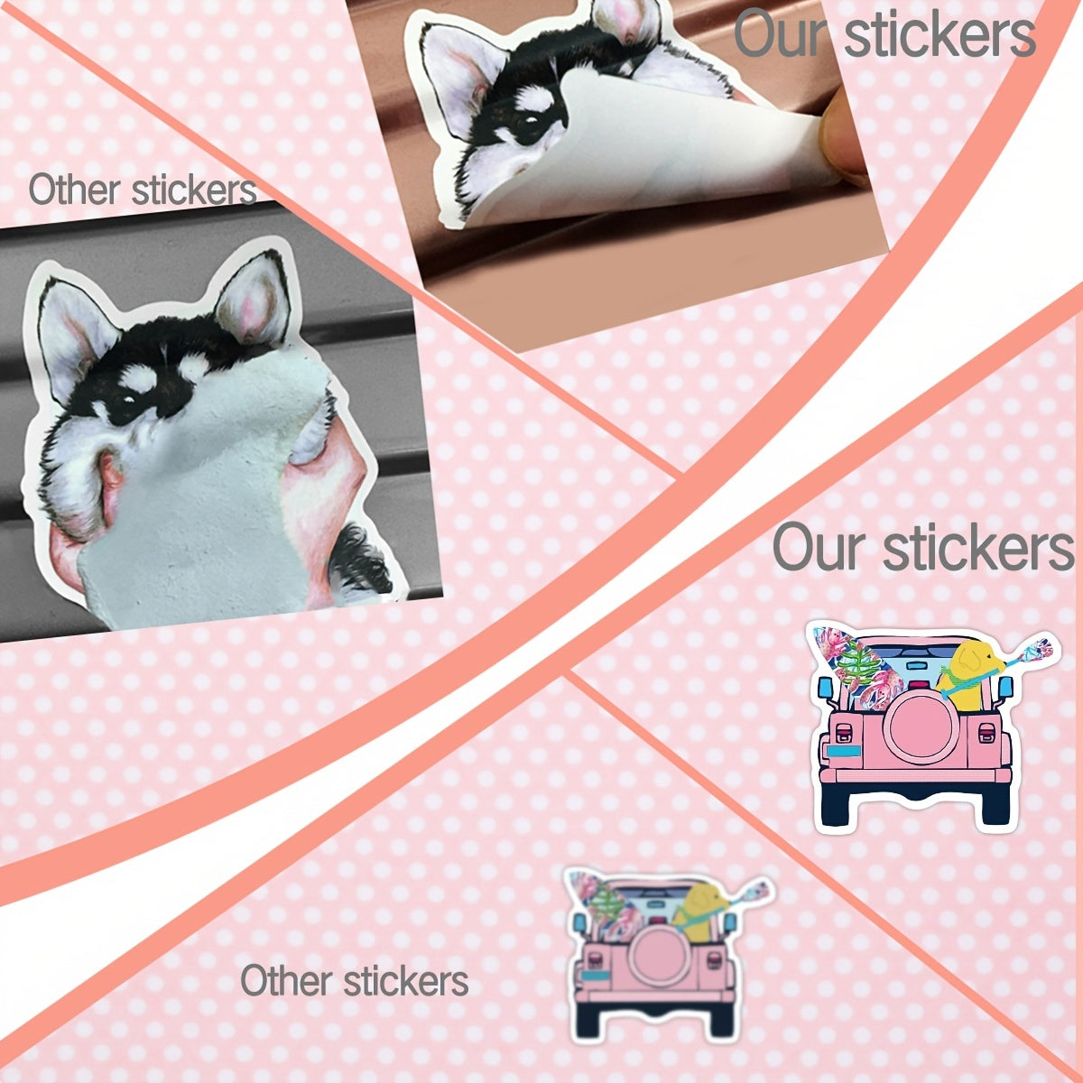 102pcs Preppy Vinyl Sticker Party Supplies Waterproof Stickers Pink Party