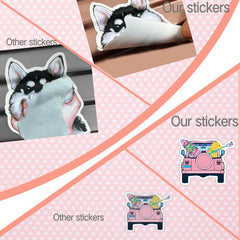 102pcs Preppy Vinyl Sticker Party Supplies Waterproof Stickers Pink Party