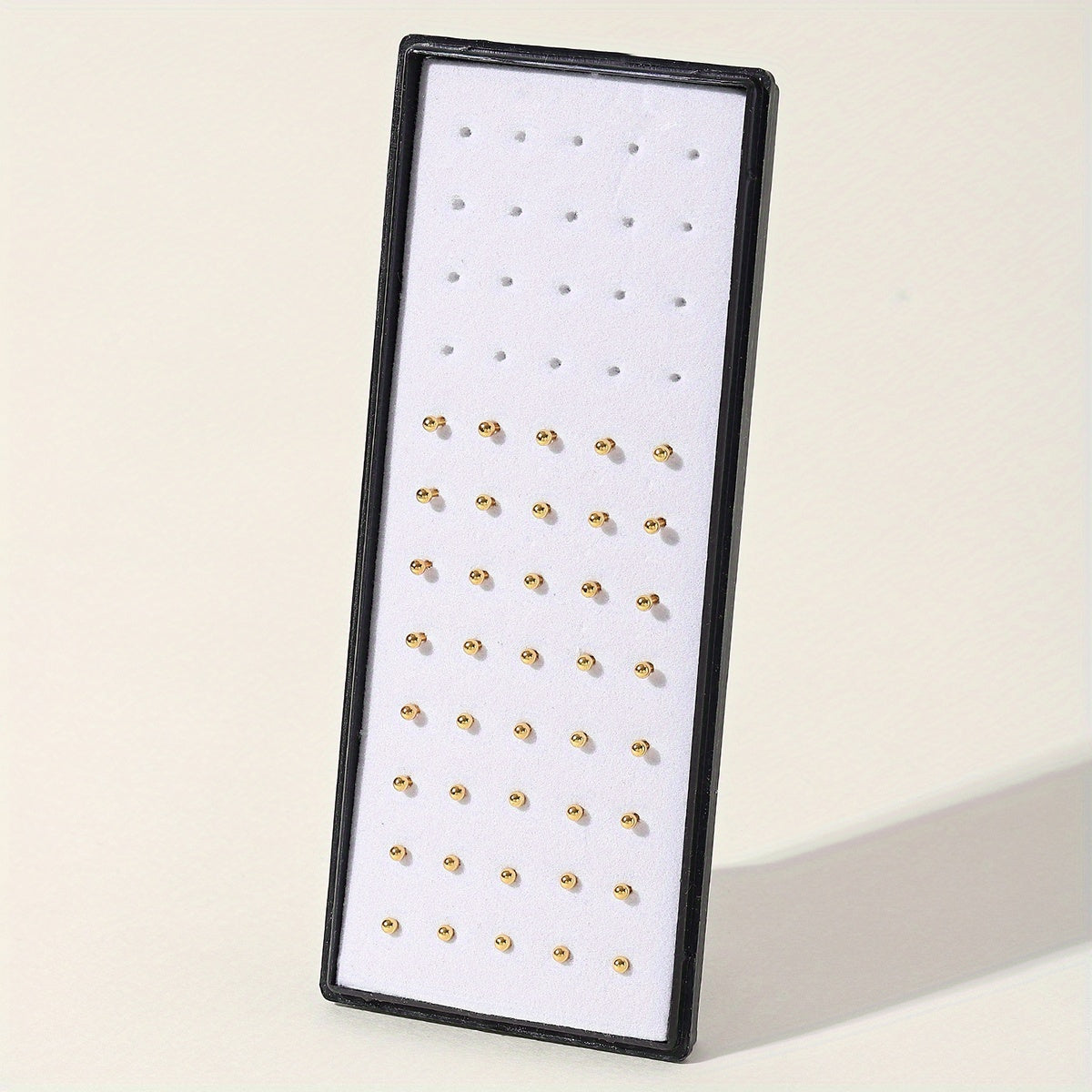 40pcs Small Bead Stainless Steel Nose Stud Ring Unisex