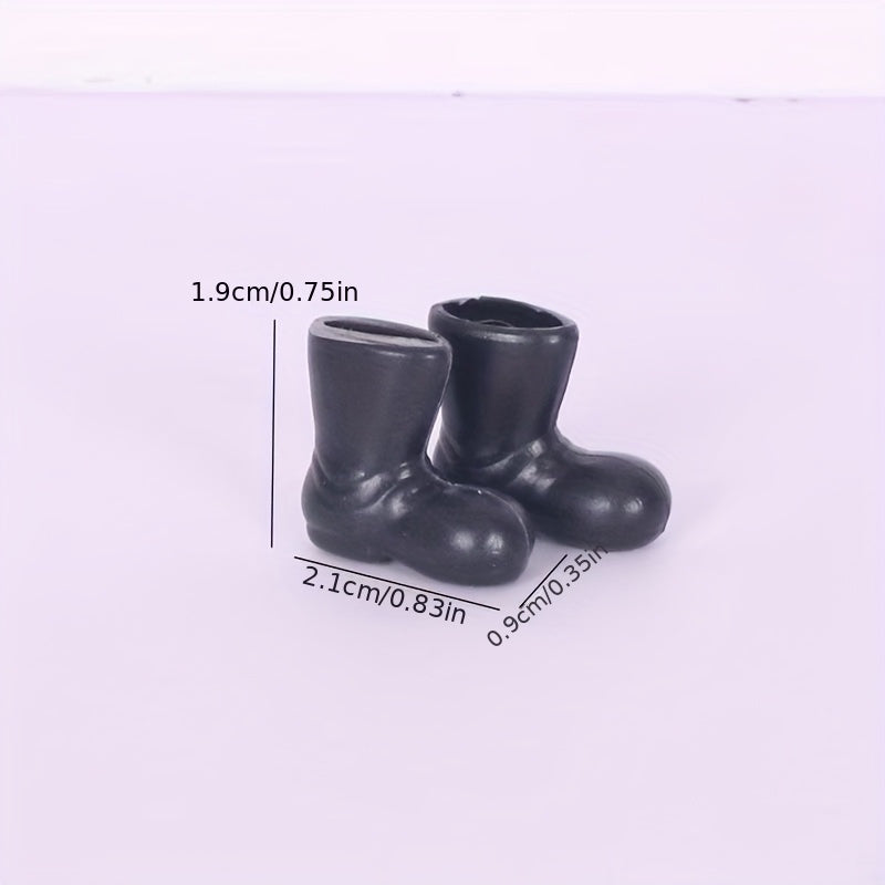 Mini Plastic Boots Dollhouse Model Decoration Props