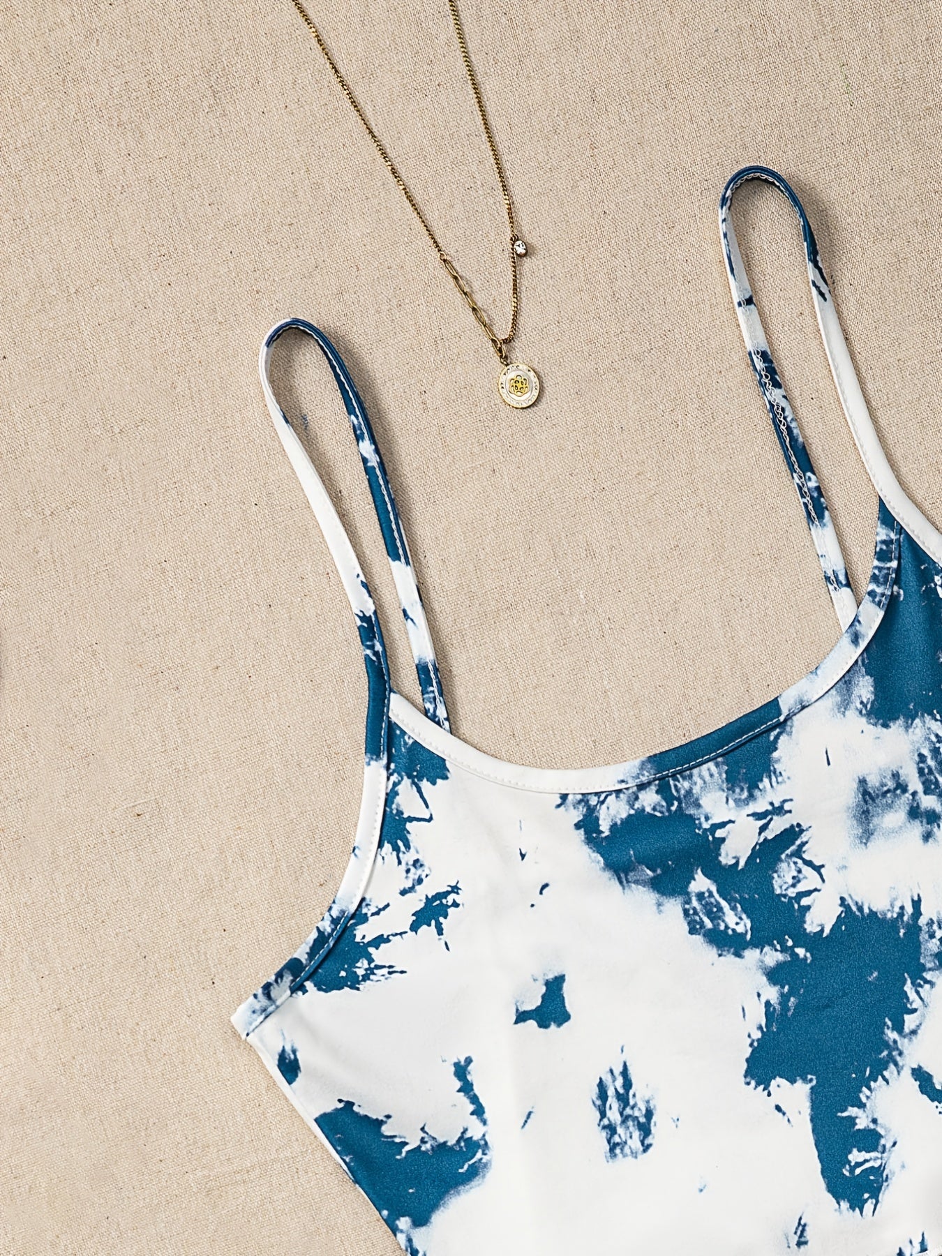 Tie Dye Pajama Set Cami Crop Top & Shorts