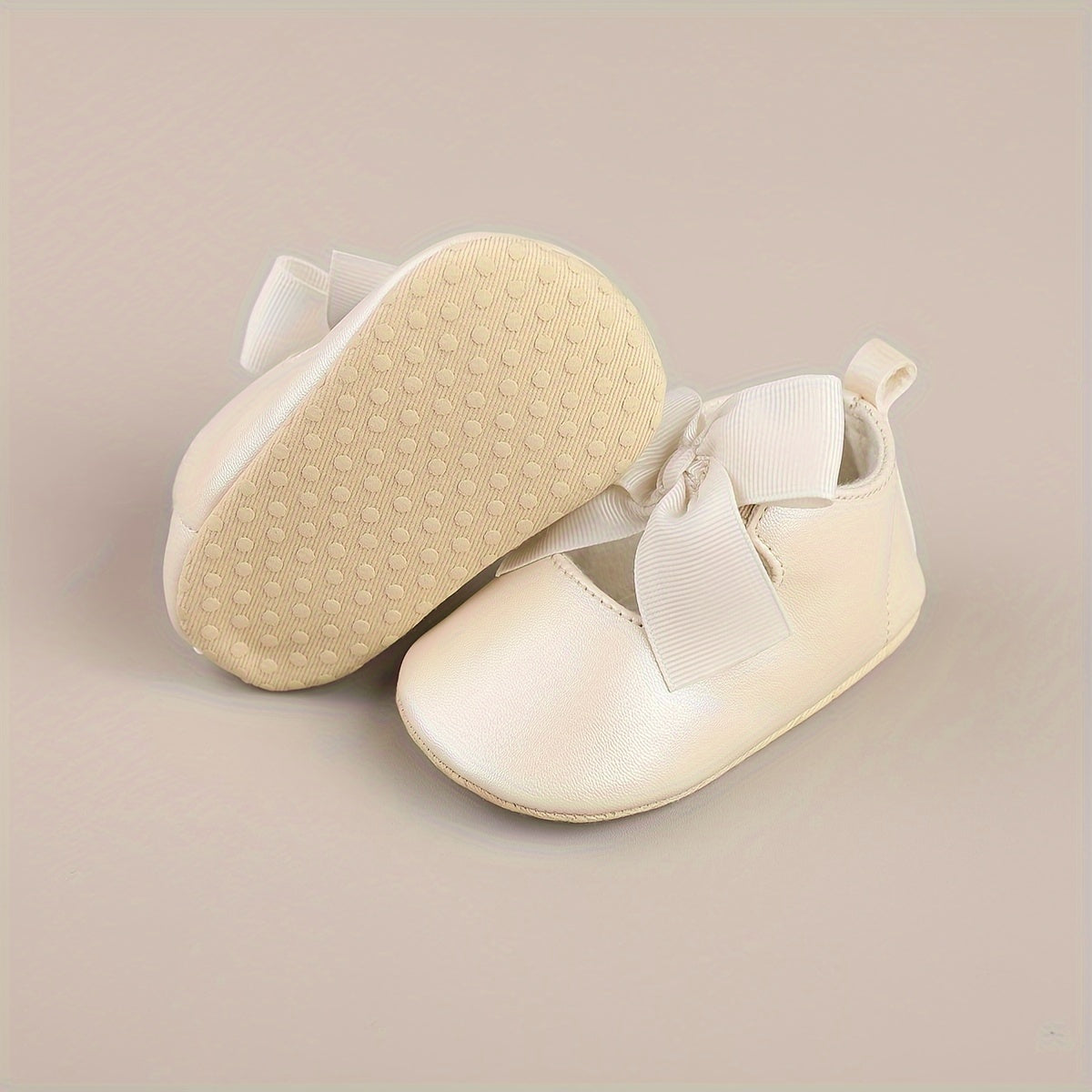 Bowknot Walking Shoes For Baby Girls Lightweight Non slip Shoes
