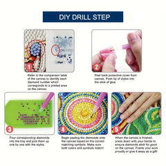 Cow Pattern Diamond Painting Kit Special Shape Crystal Partial DIY 5D Art Kit