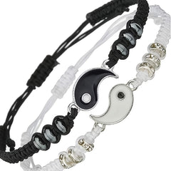 Taiji Yin Yang Couple Bracelet Set