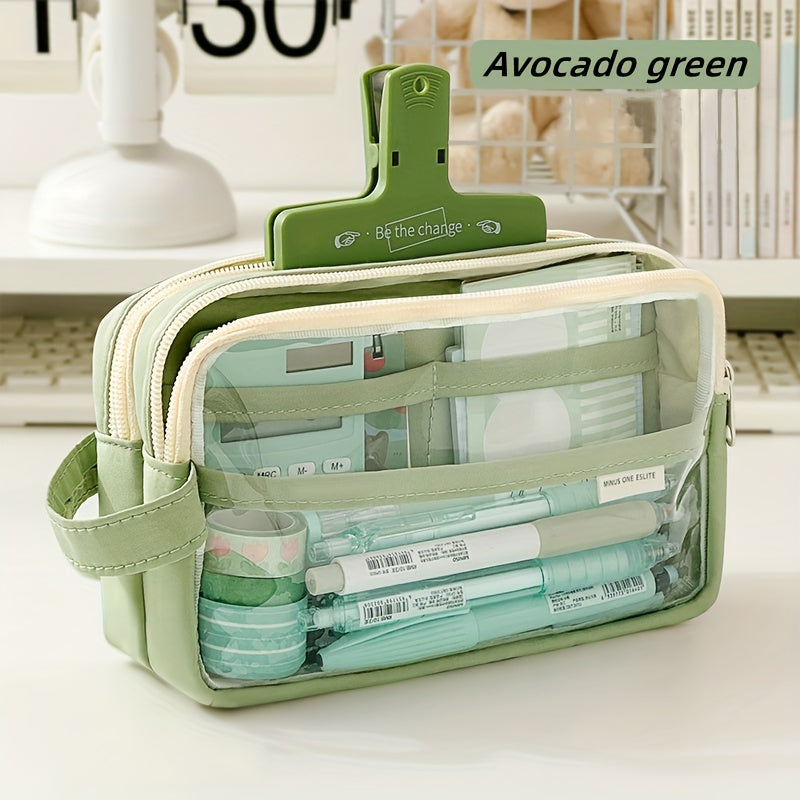 Large Capacity Pencil Case Portable Stationery Bag