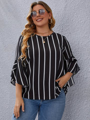  Bell Sleeve Wrap Blouse