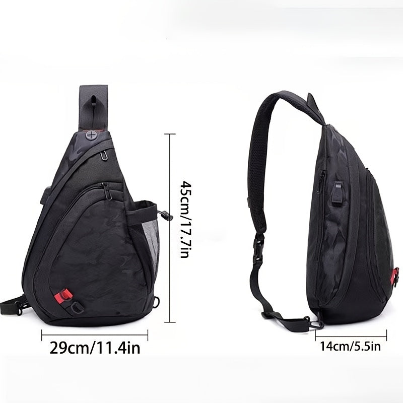 Large Capacity Sling Bag Chest Bag Shoulder Bag for Men and Women
