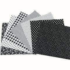 7pcs Floral Cotton Fabric Bundle for Quilting Sewing DIY Crafts