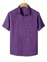 Men's Short Sleeve Formal Party Shirt