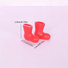 Mini Plastic Boots Dollhouse Model Decoration Props