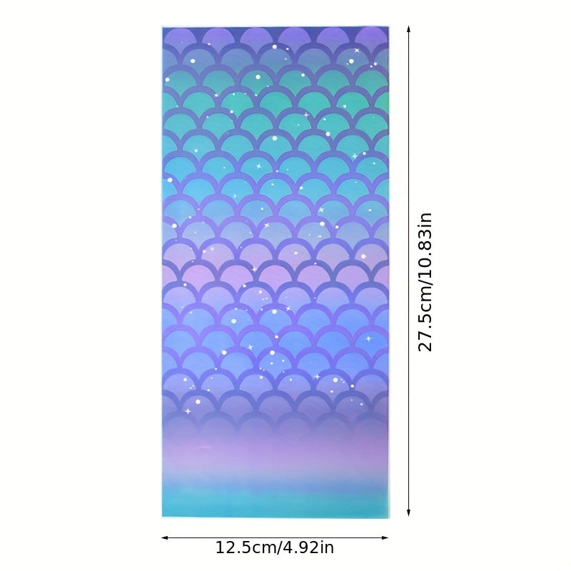 25 50pcs Mermaid Tail Treat Bags for Birthday Parties