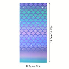 25 50pcs Mermaid Tail Treat Bags for Birthday Parties