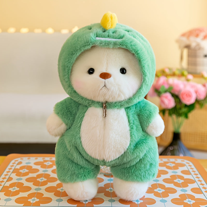 15in Transformation Bear Doll Plush Toy - Soft Stuffed Animal for Birthday & Hom