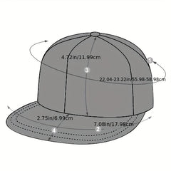 Men's Hip Hop Hat With 2 Hands Embroidery
