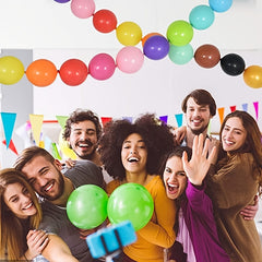 100 Multicolor Needle Tail Gas Ball Rainbow Link Balloon