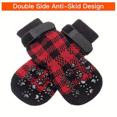 Non Slip Outdoor Socks 4pcs For Dog & Cat