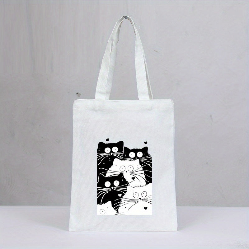 Cat Series Canvas Bag For Men