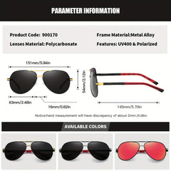 RoyalHot Mixed PC Polarized Alloy Oval Classic Frame Sunglasses