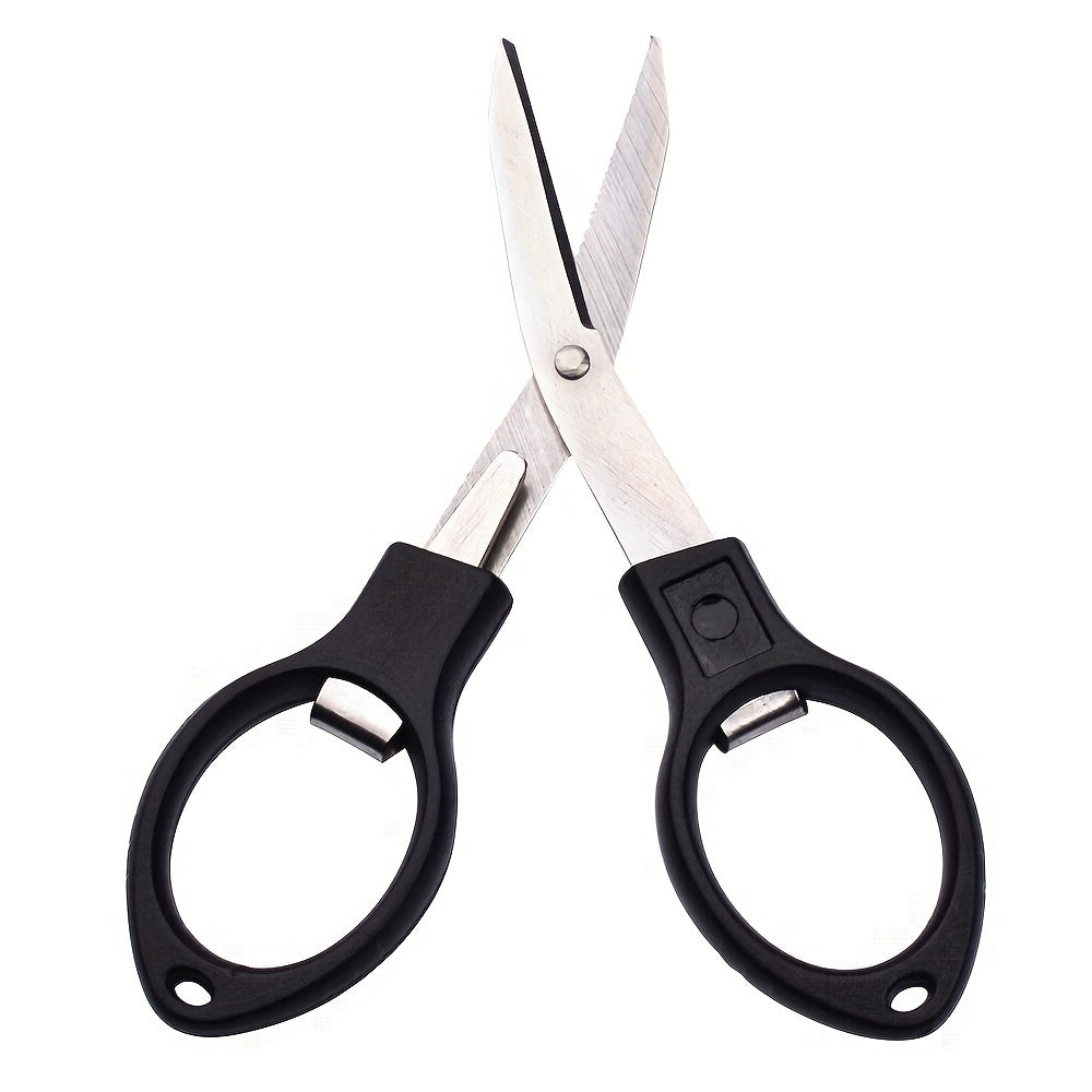 Compact Portable Folding Scissors for Travel Fishing